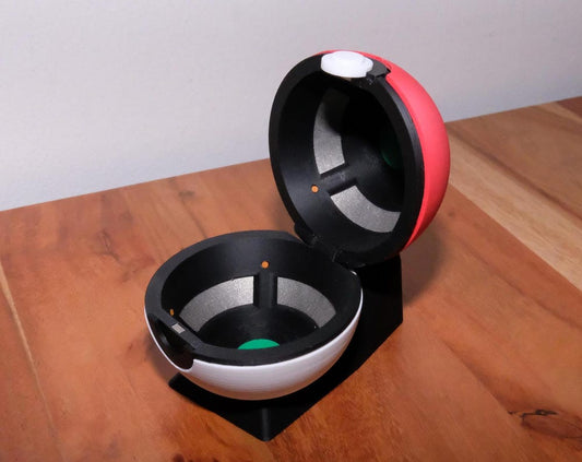 Realistischer 3D-gedruckter Pokéball | Magnetverschluss | Pokémon Cosplay Requisite, Sammlerstück & Geschenk für Fans
