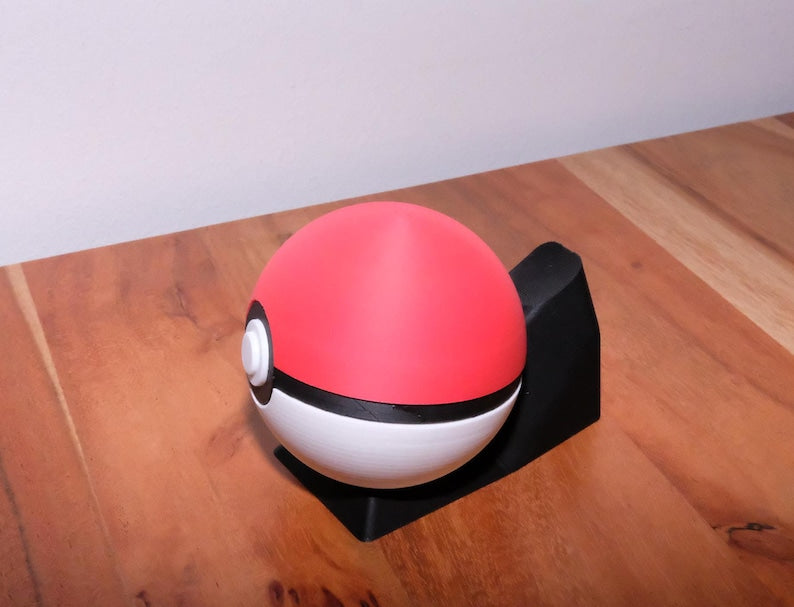 Realistischer 3D-gedruckter Pokéball | Magnetverschluss | Pokémon Cosplay Requisite, Sammlerstück & Geschenk für Fans